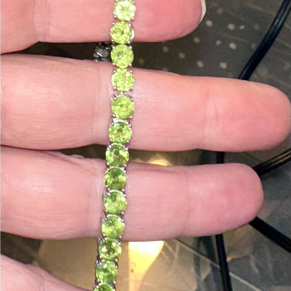 Peridot Tennis Bracelet - 7.25"